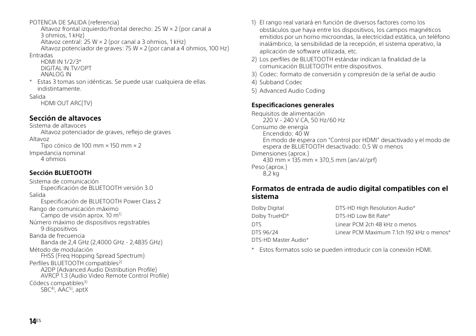 Sony HT-ST3 User Manual | Page 42 / 115