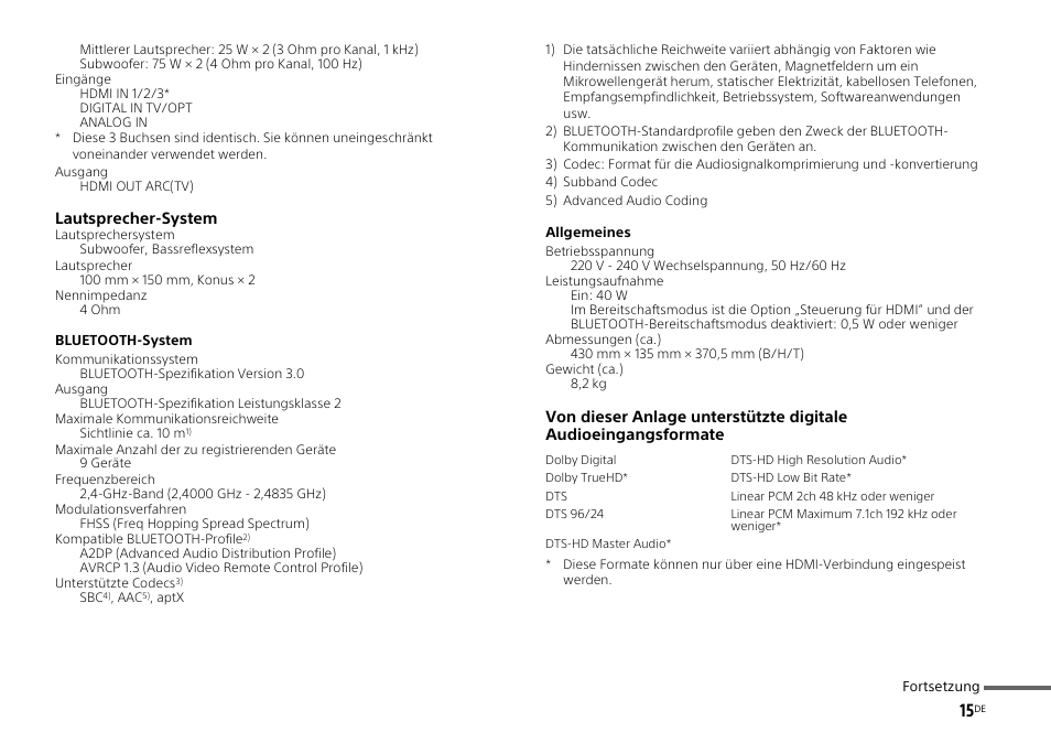 Sony HT-ST3 User Manual | Page 57 / 115