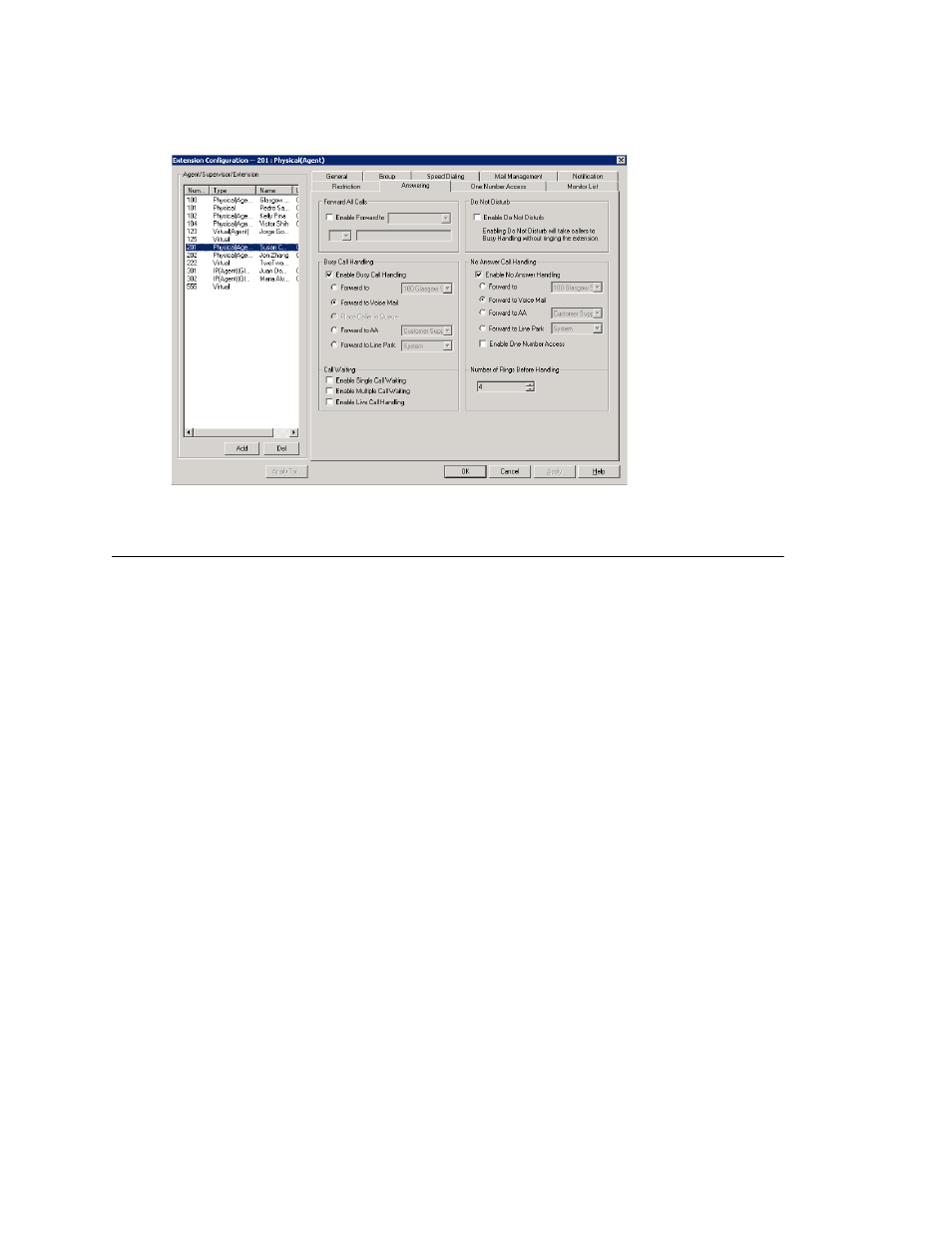 Forwarding all calls | AltiGen comm ACM 5.1 User Manual | Page 230 / 454