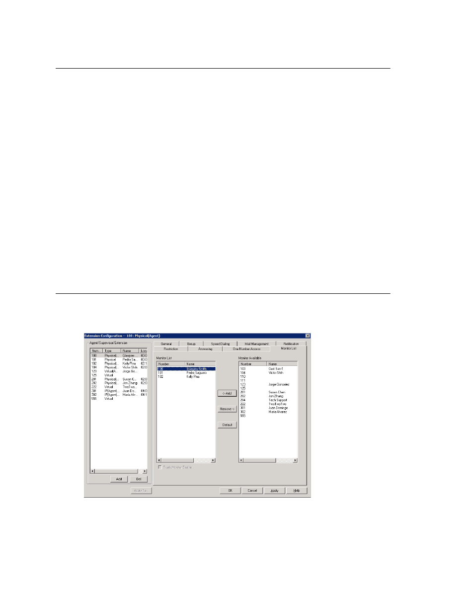 Setting up monitor lists, Configuring a monitor list | AltiGen comm ACM 5.1 User Manual | Page 236 / 454