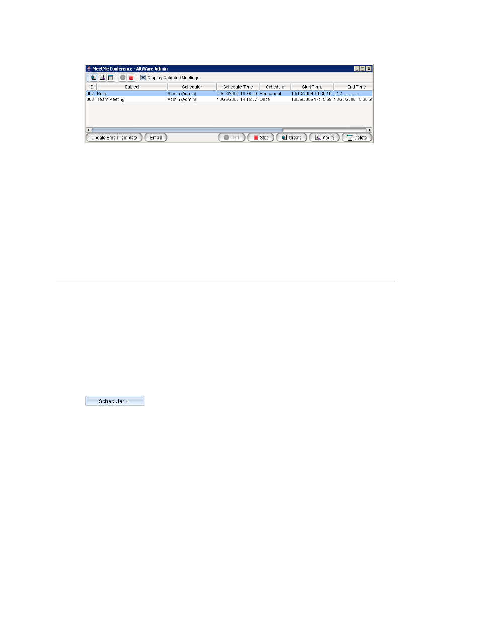 Working in the meetme conference window | AltiGen comm ACM 5.1 User Manual | Page 321 / 454