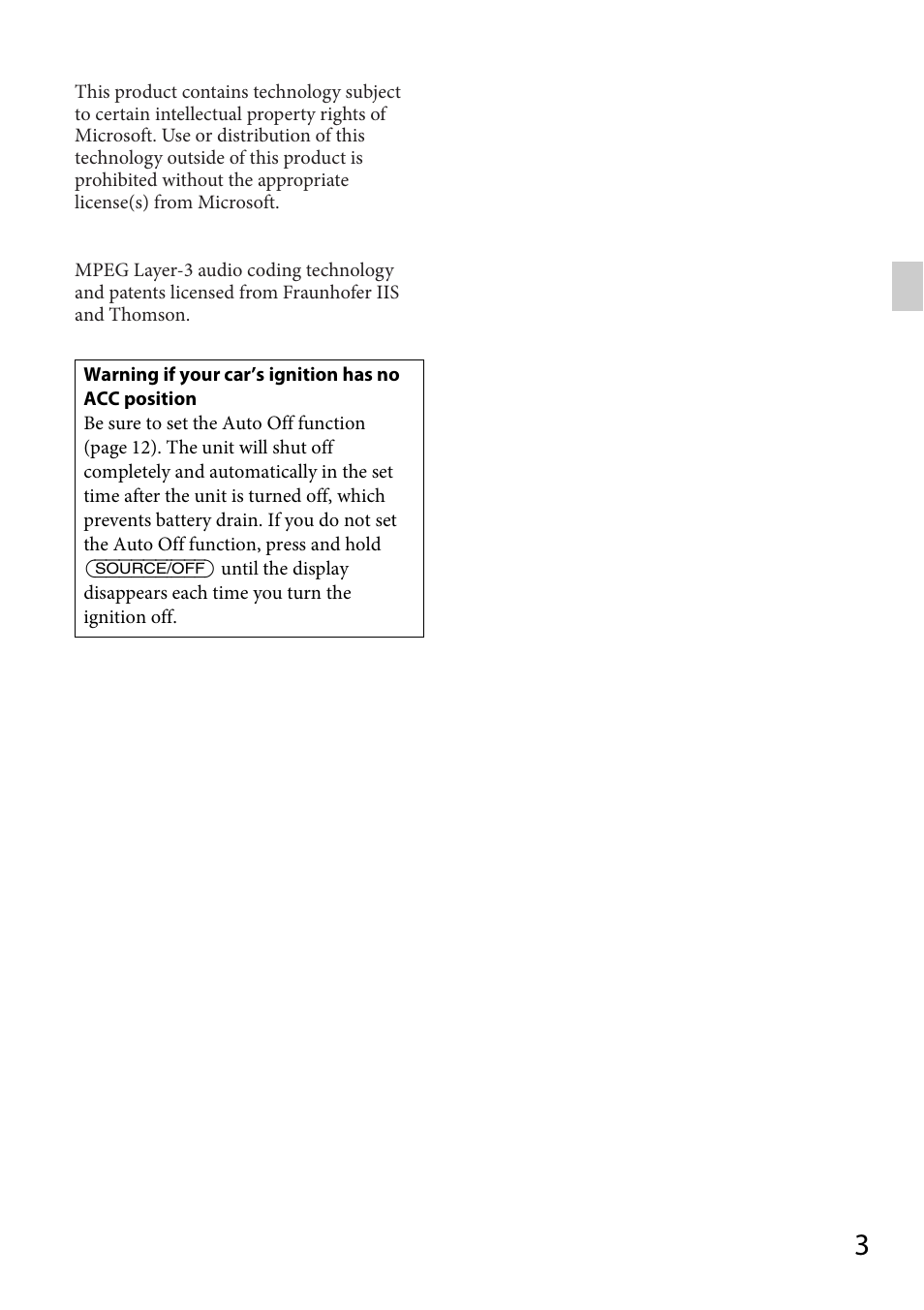 Sony CDX-GT264MP User Manual | Page 3 / 100