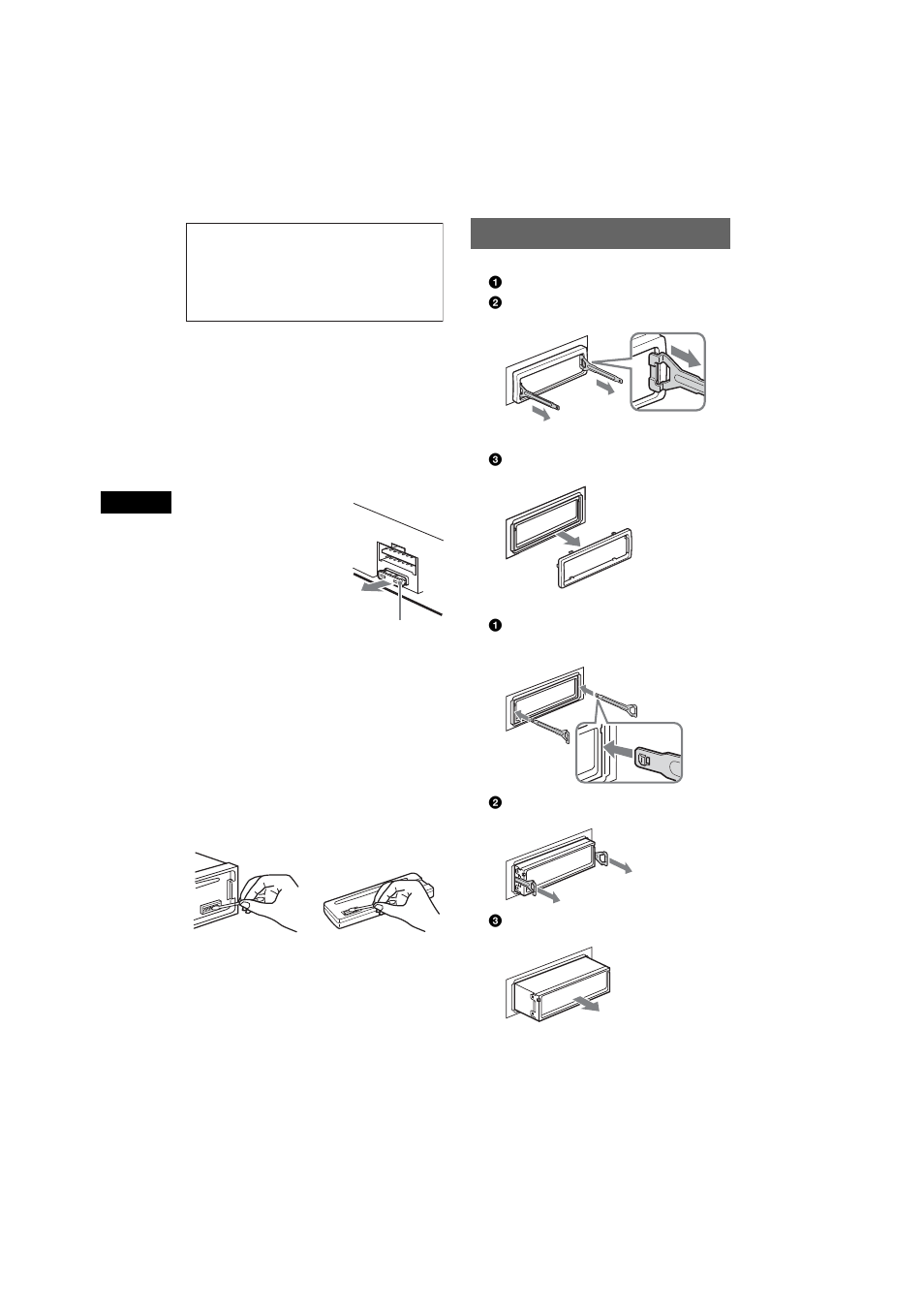 Ausbauen des geräts | Sony CDX-R6750 User Manual | Page 38 / 104