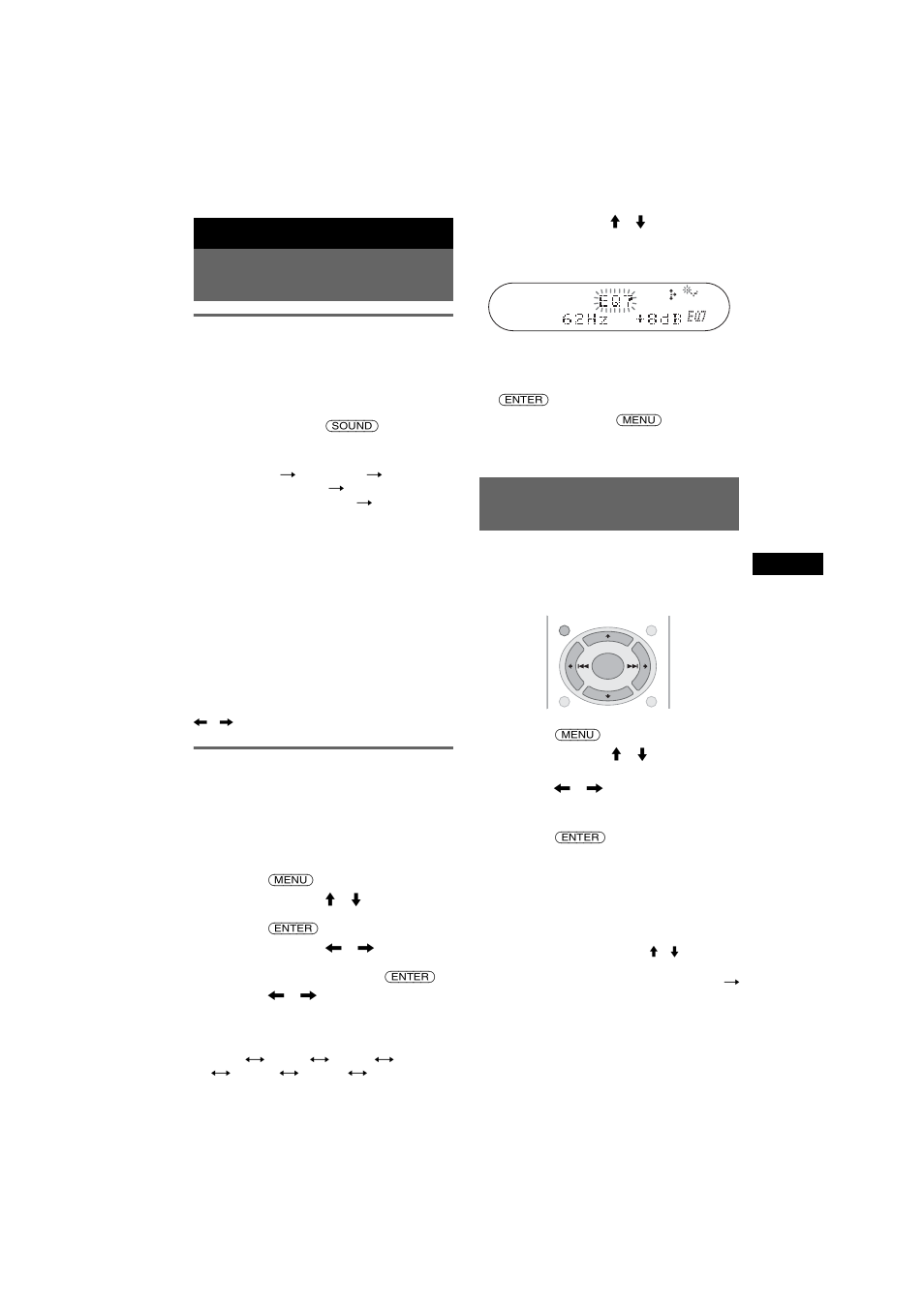 Altre funzioni, Modifica delle impostazioni audio, Regolazione delle caratteristiche dell’audio | Regolazione delle voci di menu - menu, Regolazione delle caratteristiche, Eq7 tune, Regolazione delle voci di menu, Menu, Altre funzioni modifica delle impostazioni audio, Regolazione delle voci di menu — menu | Sony CDX-R6750 User Manual | Page 73 / 104