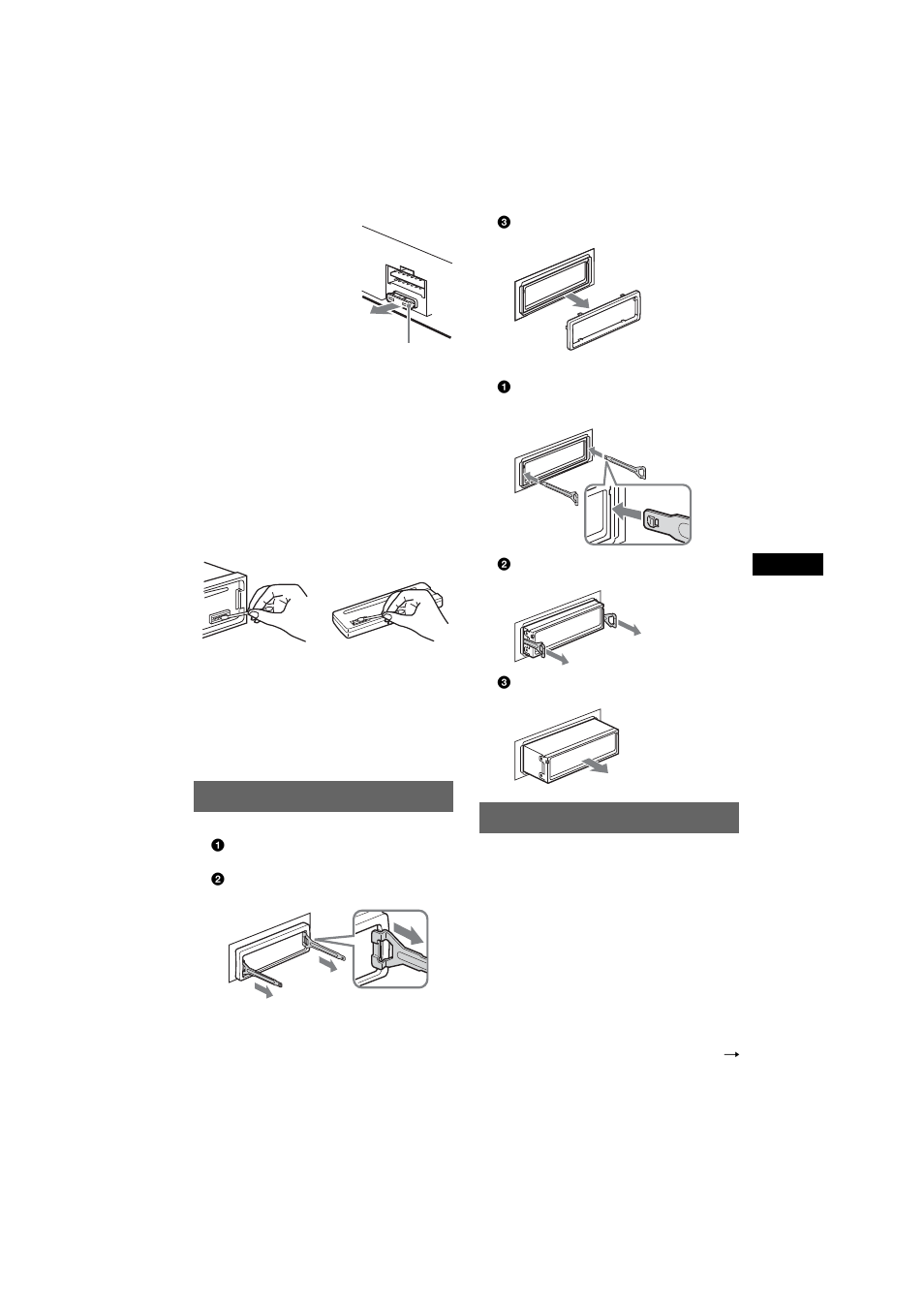 Rimozione dell’apparecchio, Caratteristiche tecniche | Sony CDX-R6750 User Manual | Page 79 / 104