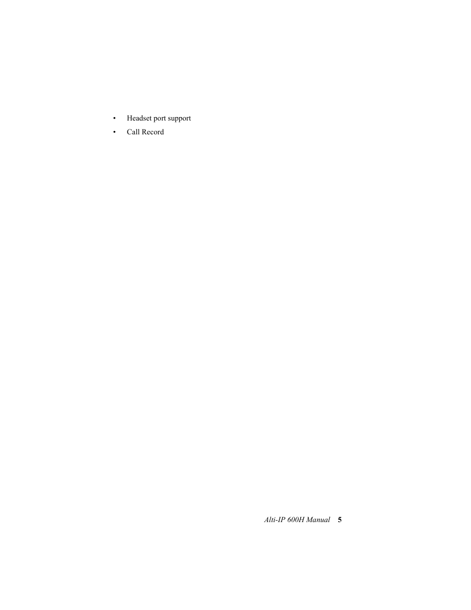 AltiGen comm 600H User Manual | Page 15 / 69