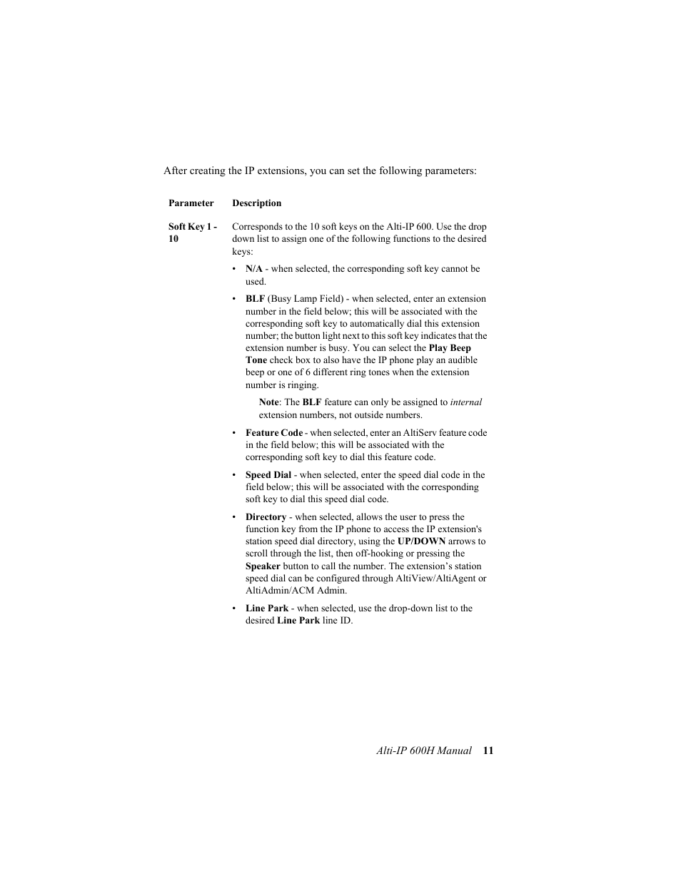 AltiGen comm 600H User Manual | Page 21 / 69