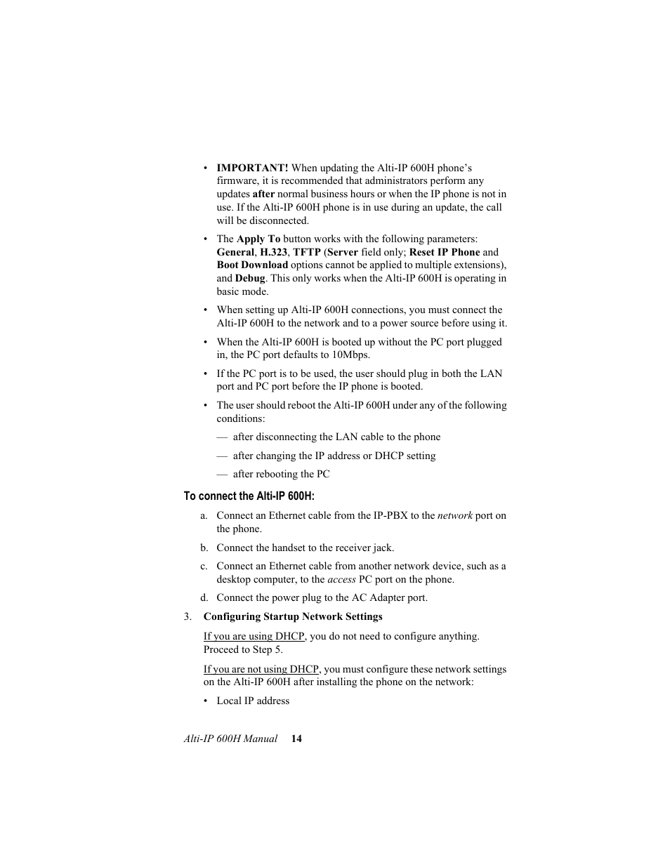 AltiGen comm 600H User Manual | Page 24 / 69