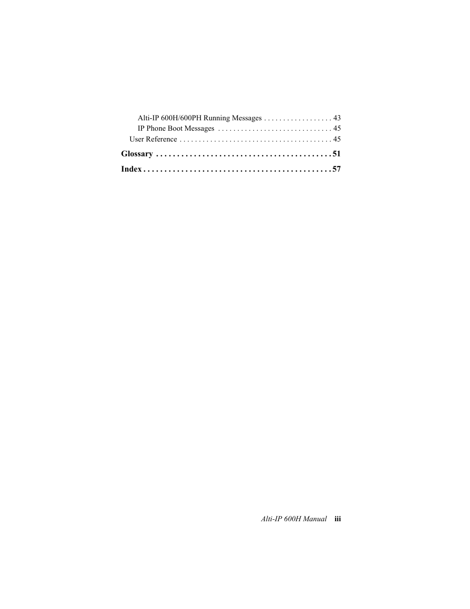 AltiGen comm 600H User Manual | Page 5 / 69