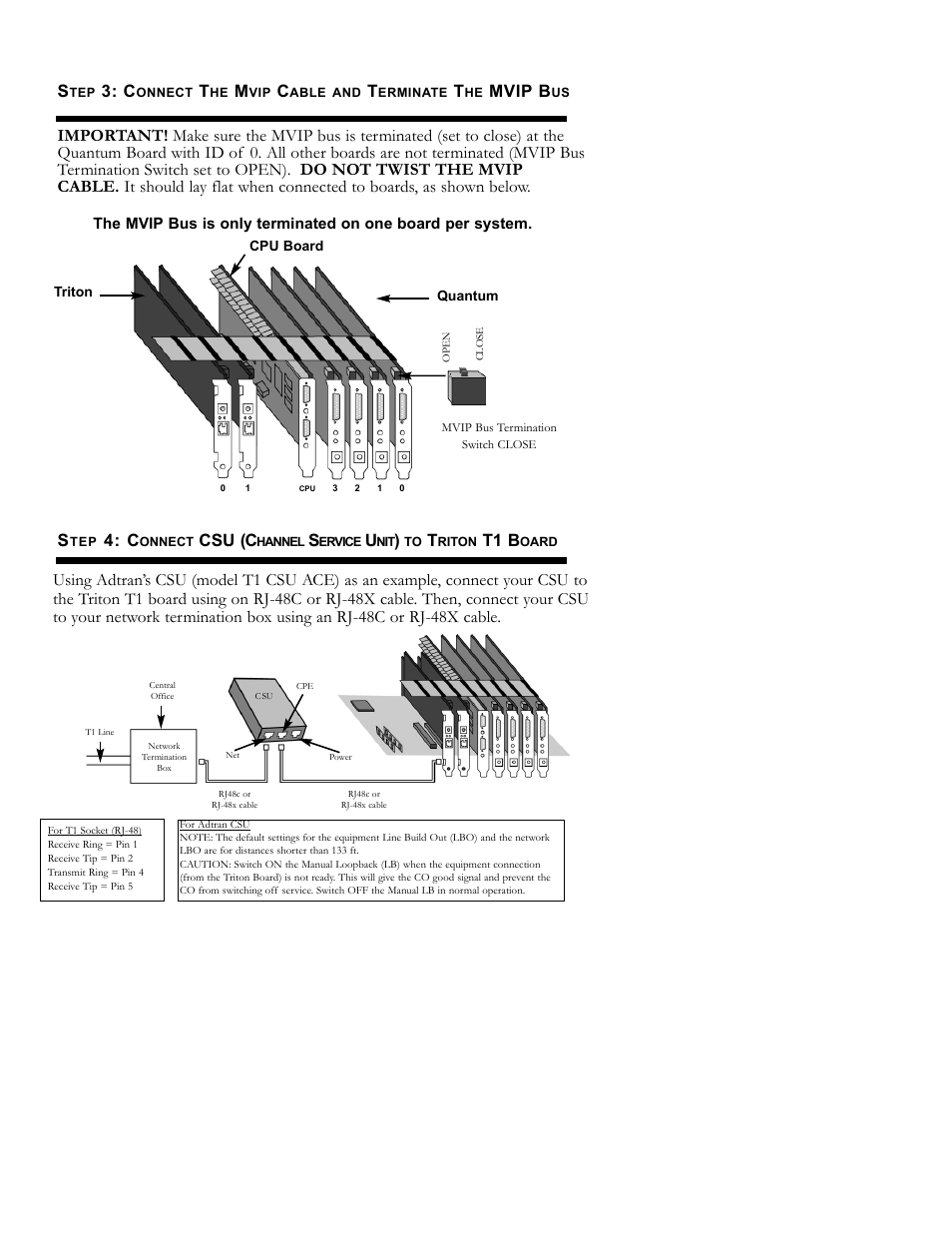 Mvip b, Csu (c, T1 b | AltiGen comm TRITON T1 User Manual | Page 3 / 4