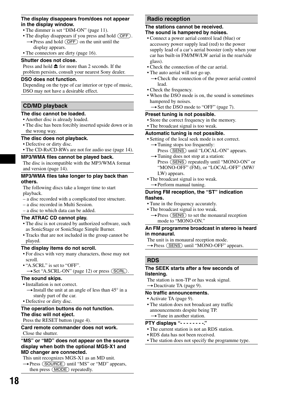 Sony CDX-RA550 User Manual | Page 18 / 100
