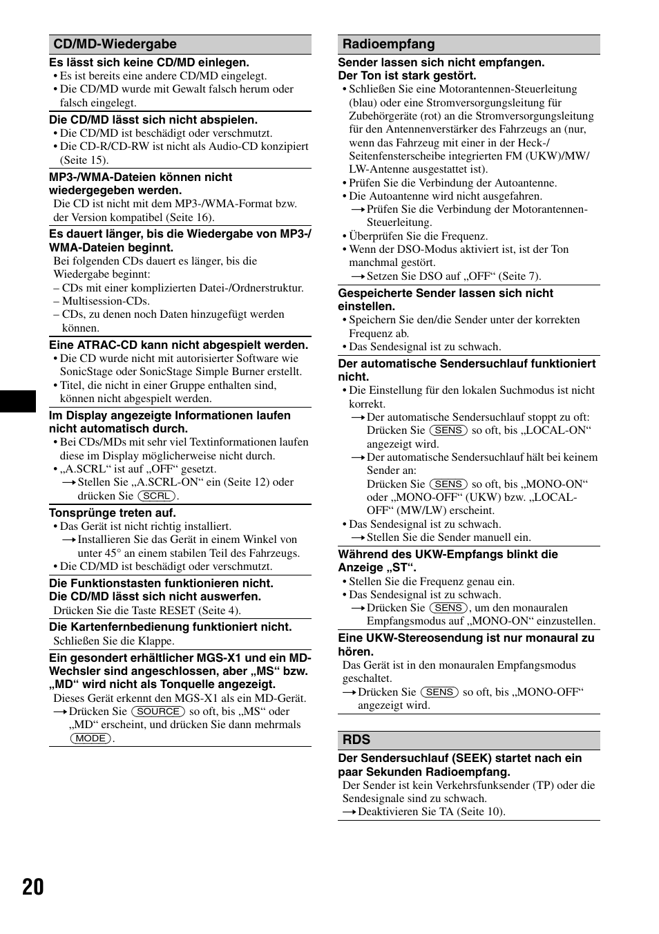 Sony CDX-RA550 User Manual | Page 38 / 100