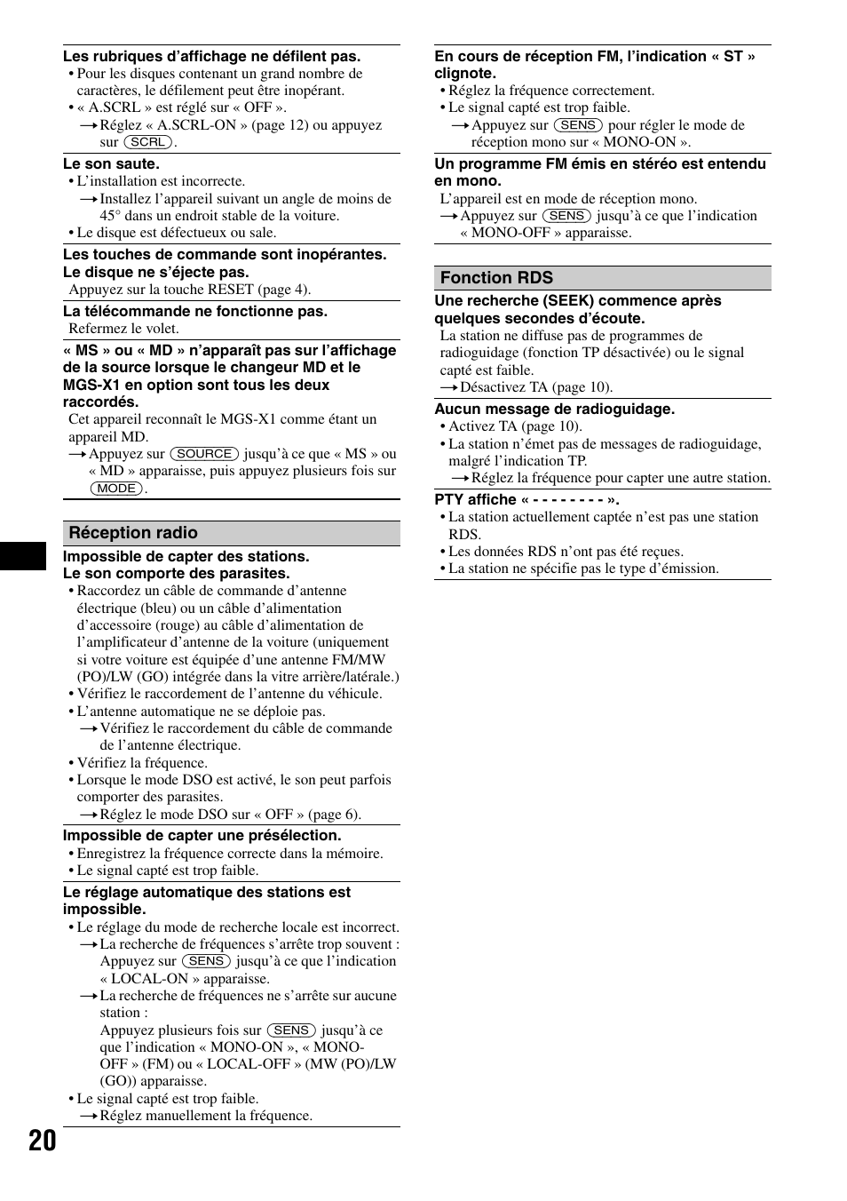 Sony CDX-RA550 User Manual | Page 58 / 100