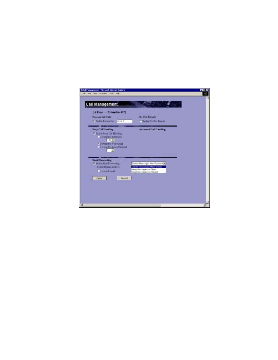 Setting call management | AltiGen comm AltiServ TM 4.5 User Manual | Page 55 / 63