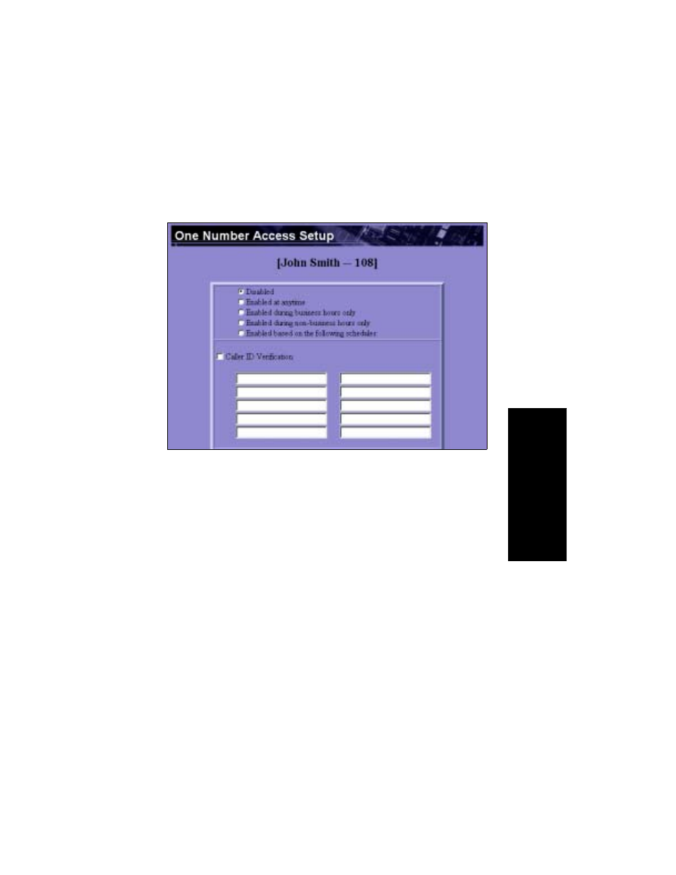 Accessing one number access setup | AltiGen comm AltiServ TM 4.5 User Manual | Page 58 / 63