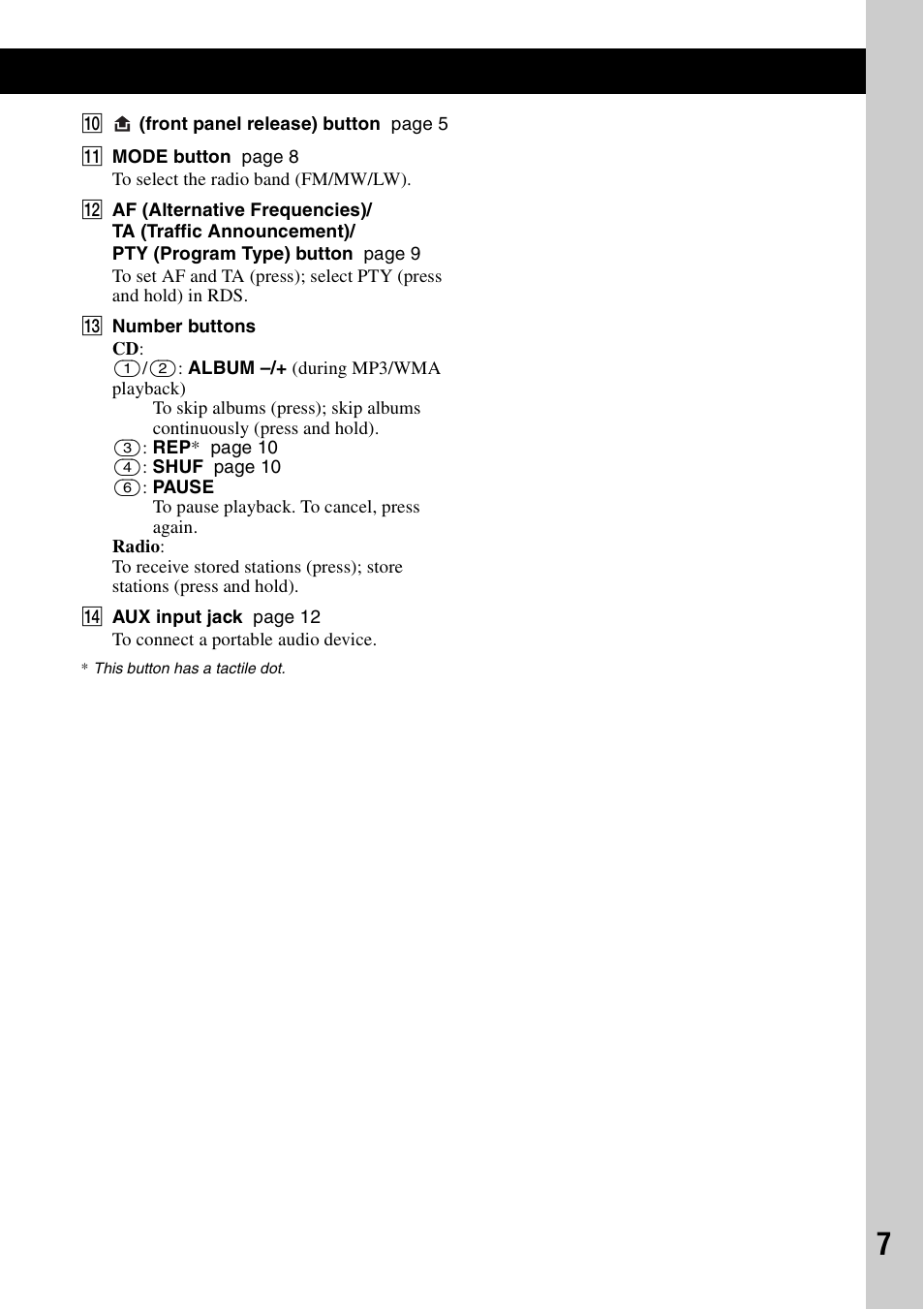Sony CDX-GT29 User Manual | Page 7 / 92