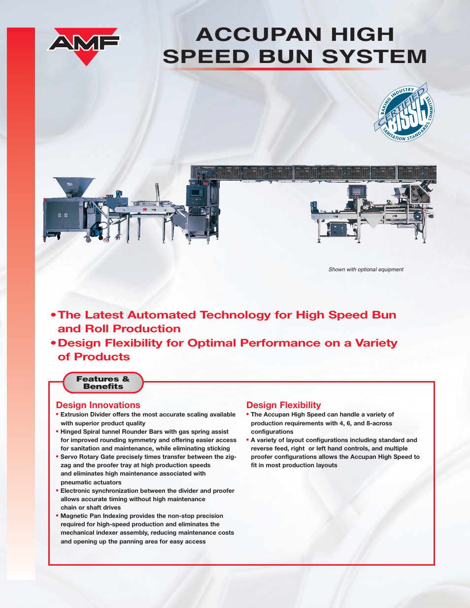 AMF Accupan High Speed Bun System User Manual | 4 pages