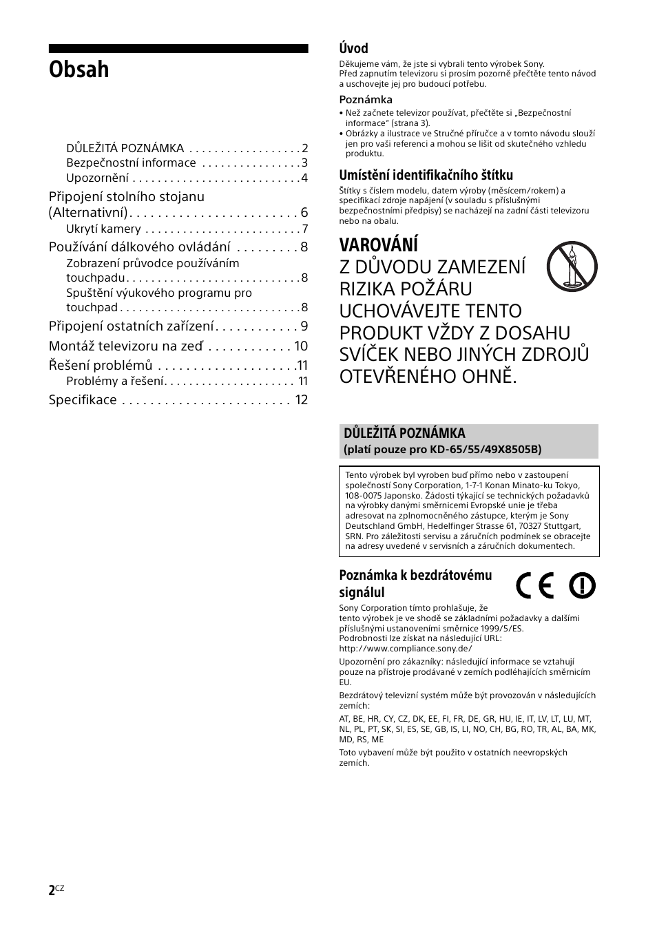 Sony KD-49X8505B User Manual | Page 190 / 328