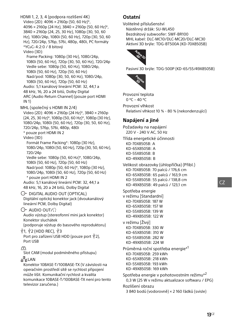 Sony KD-49X8505B User Manual | Page 201 / 328