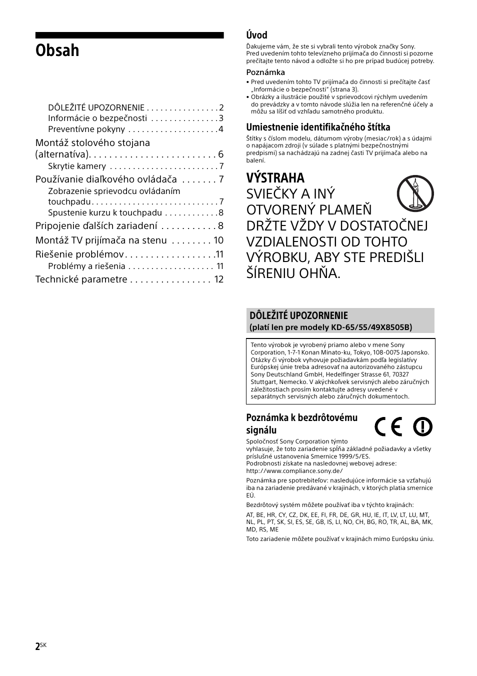 Sony KD-49X8505B User Manual | Page 204 / 328