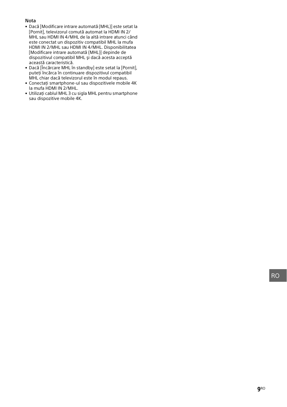Ro bg gr tr ru ua | Sony KD-49X8505B User Manual | Page 241 / 328