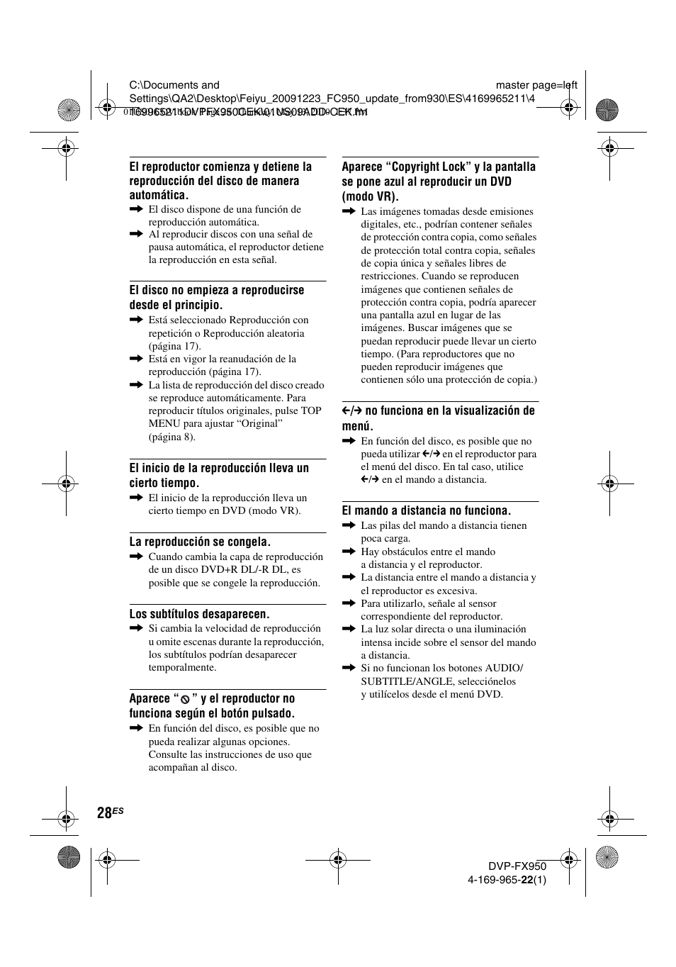 Sony DVP-FX950 User Manual | Page 132 / 216