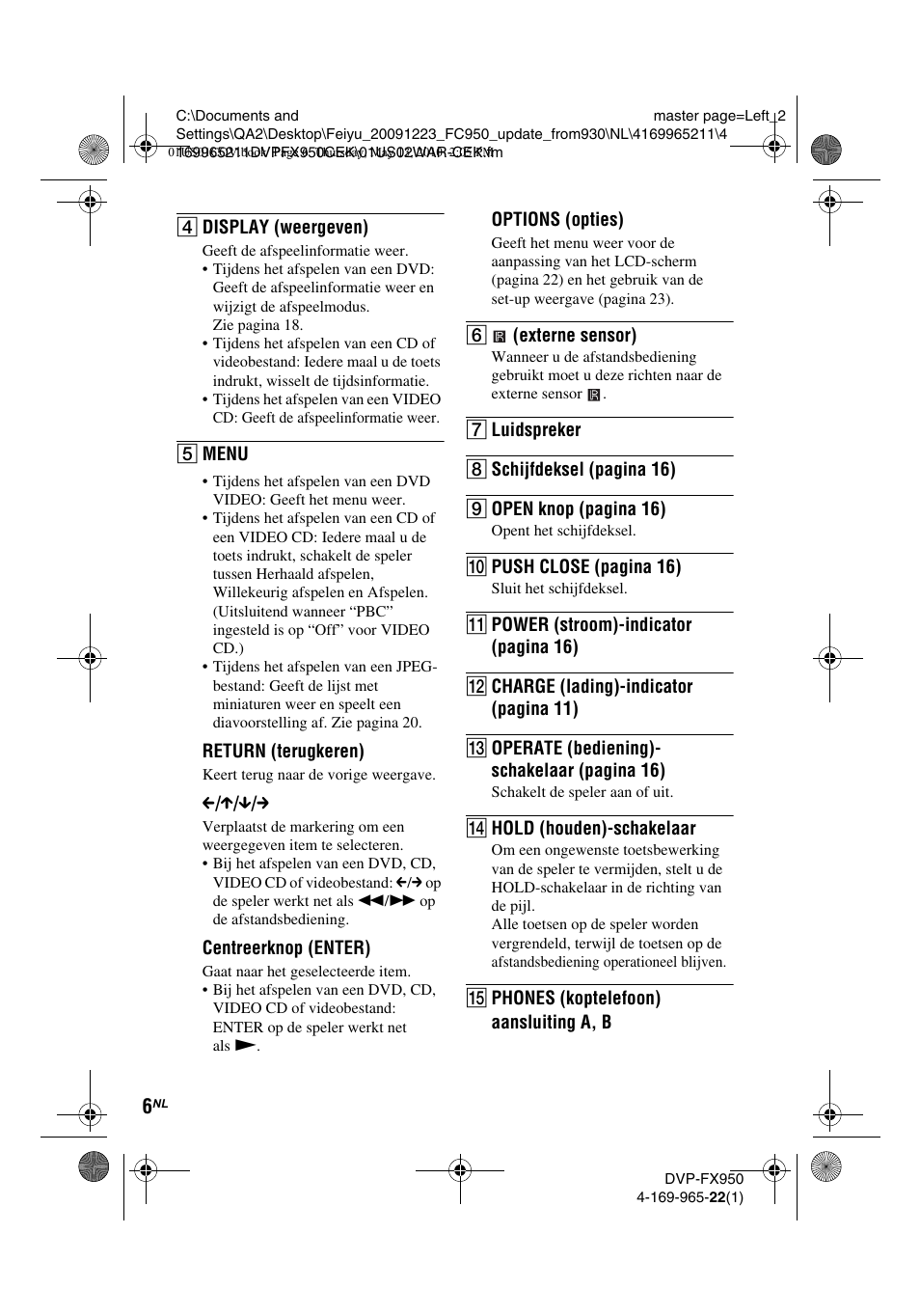 Sony DVP-FX950 User Manual | Page 182 / 216