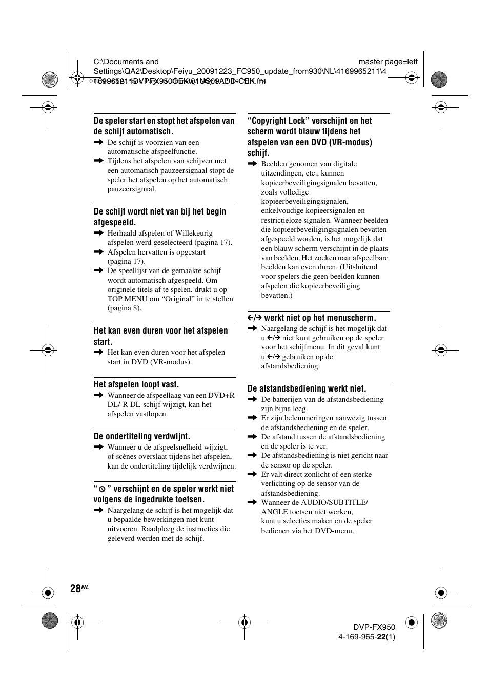 Sony DVP-FX950 User Manual | Page 204 / 216