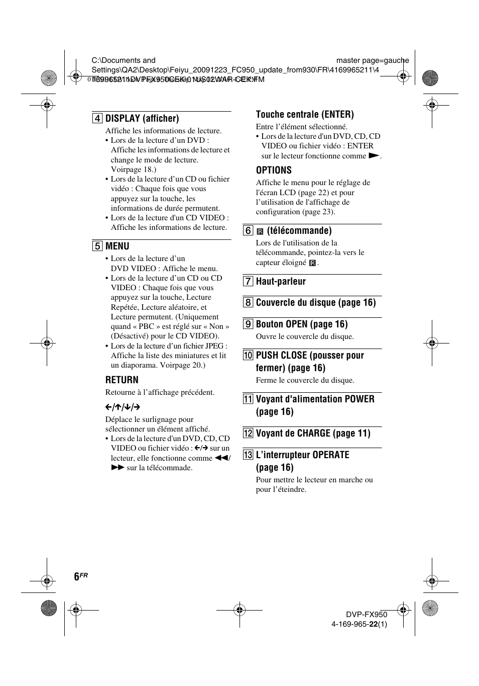 Sony DVP-FX950 User Manual | Page 38 / 216
