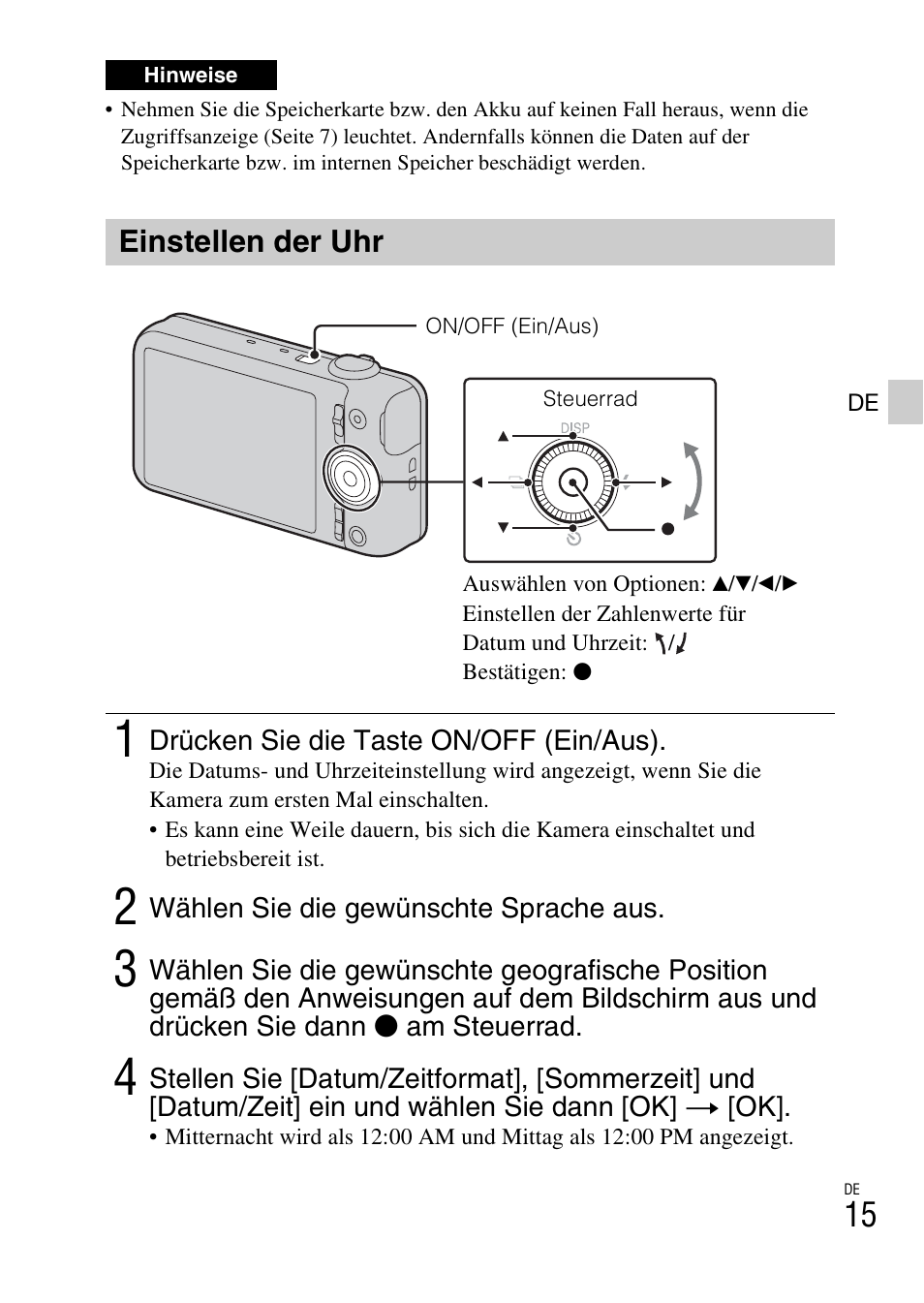Einstellen der uhr | Sony DSC-WX60 User Manual | Page 189 / 611