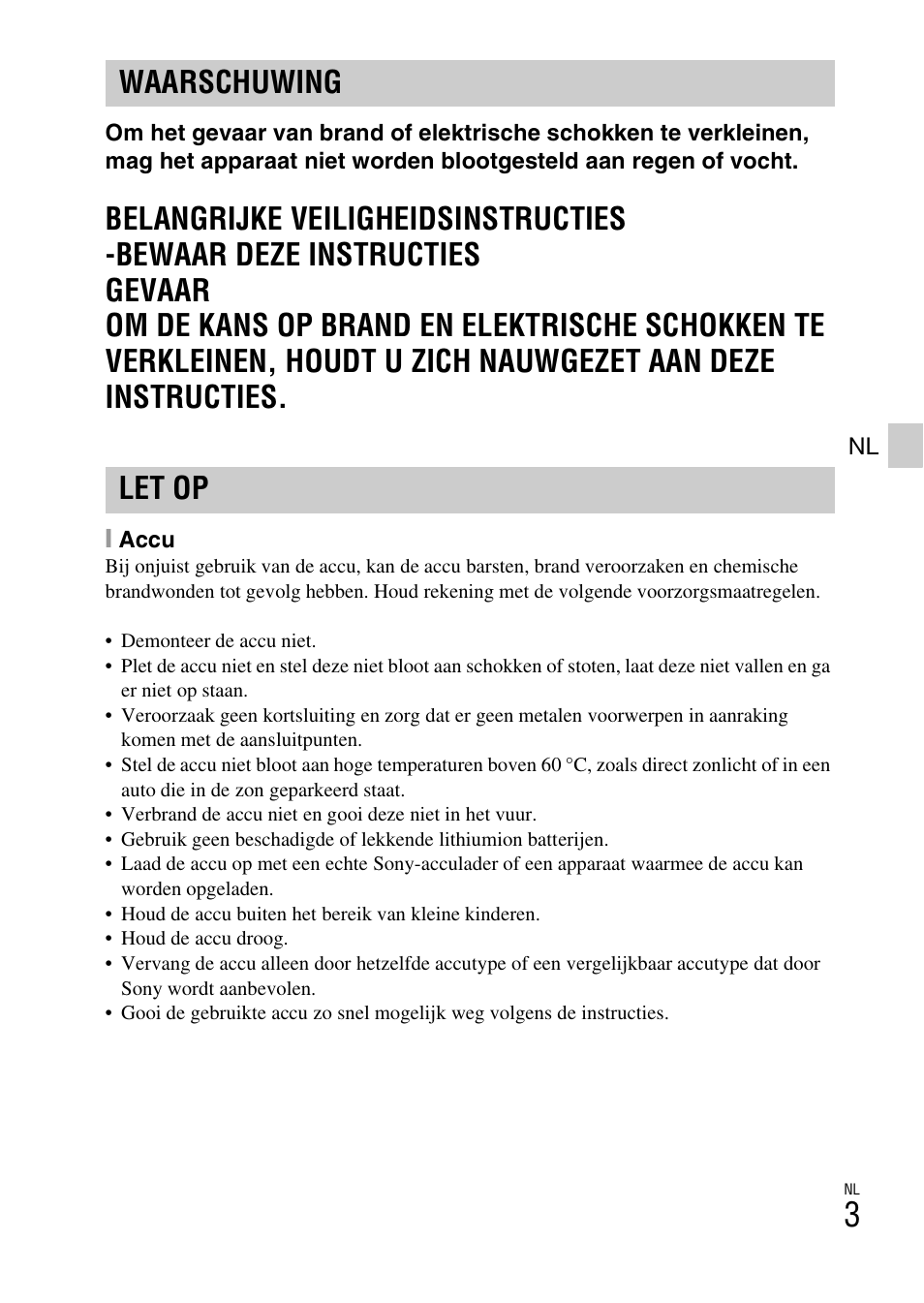 Waarschuwing let op | Sony DSC-WX60 User Manual | Page 211 / 611