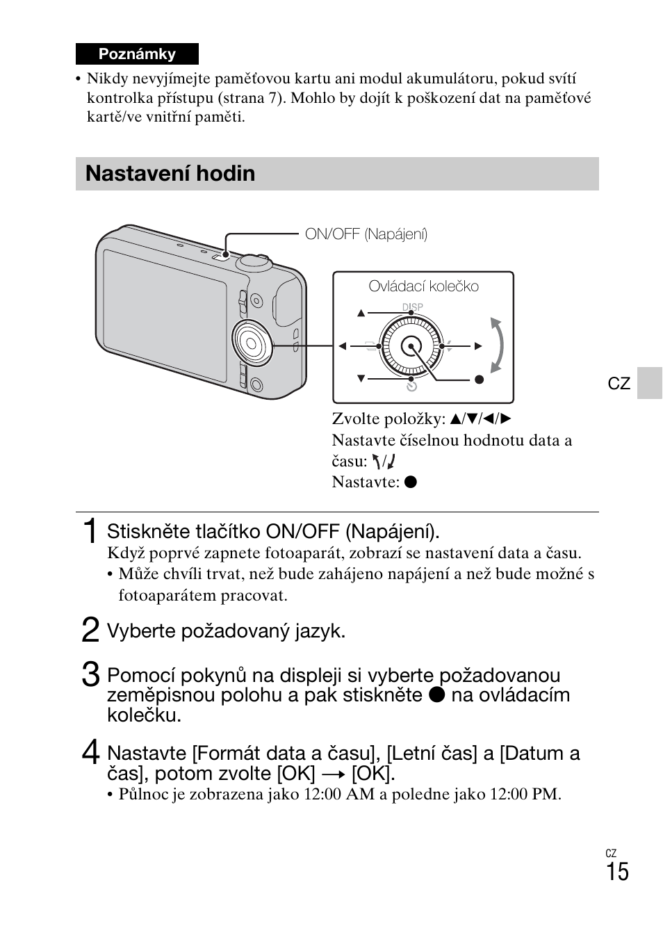 Nastavení hodin | Sony DSC-WX60 User Manual | Page 291 / 611