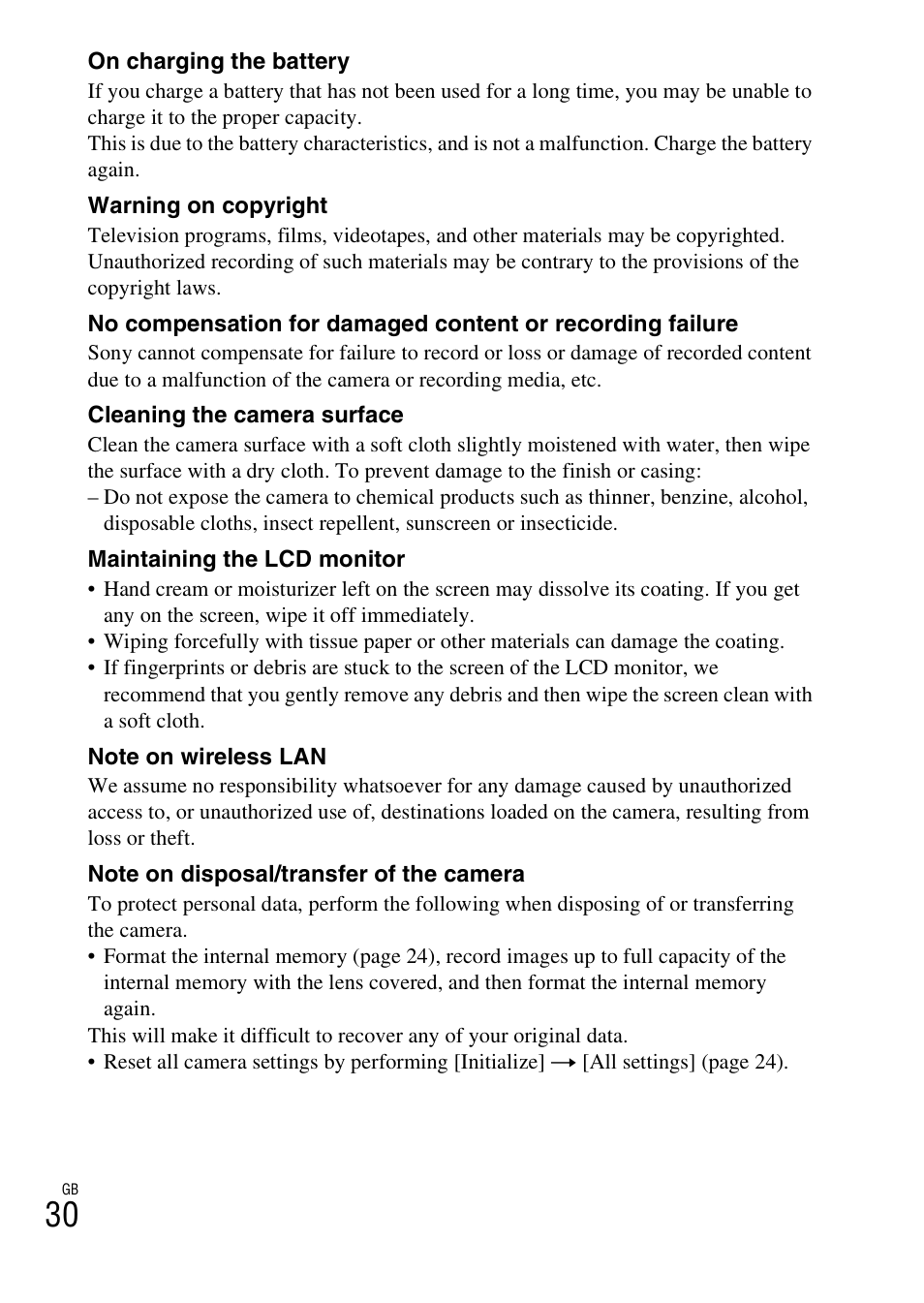 Sony DSC-WX60 User Manual | Page 30 / 611