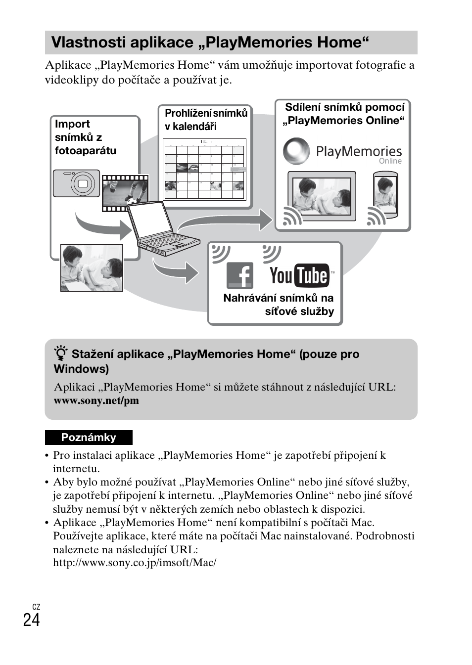 Vlastnosti aplikace „playmemories home | Sony DSC-WX60 User Manual | Page 300 / 611