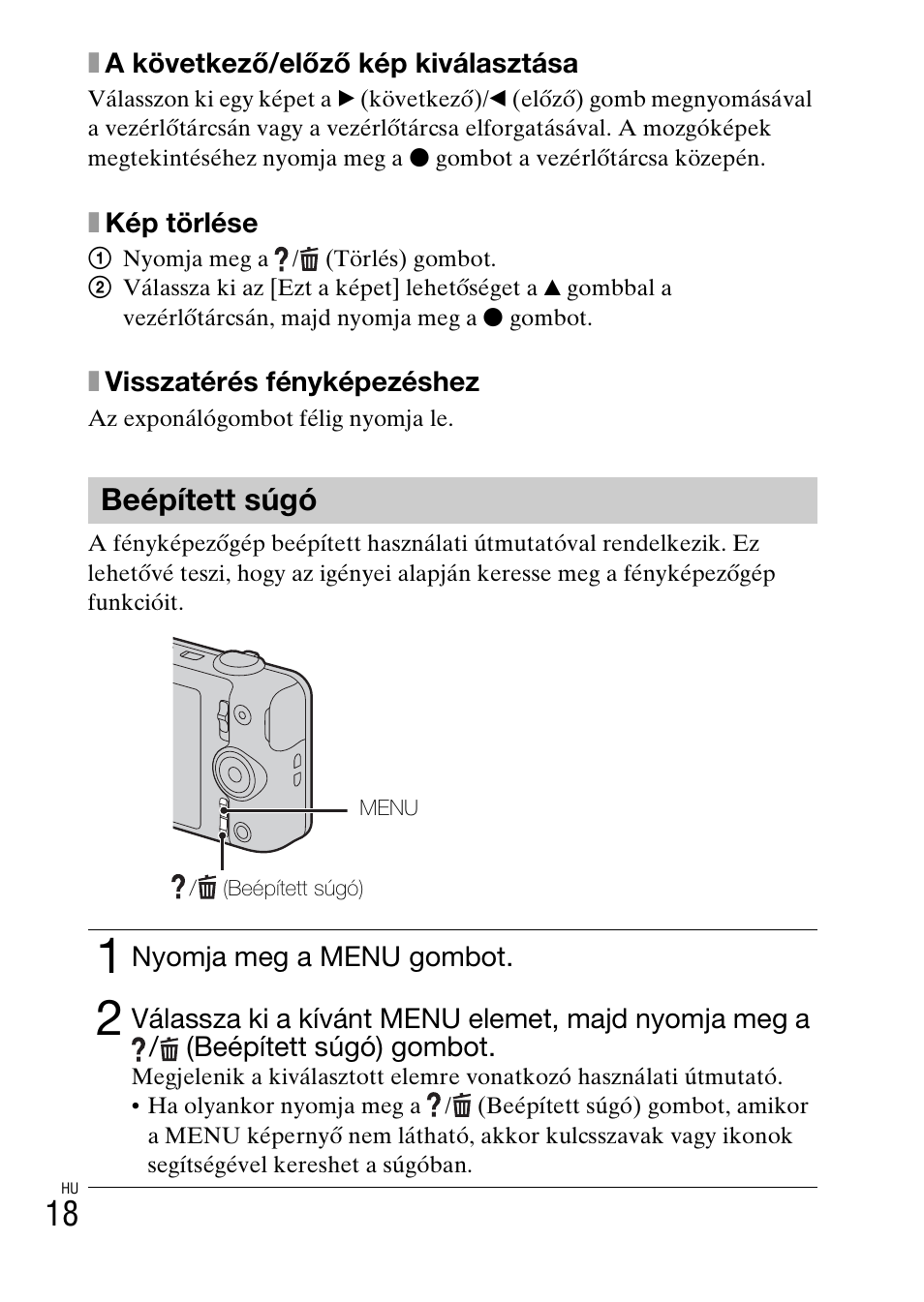 Beépített súgó | Sony DSC-WX60 User Manual | Page 328 / 611
