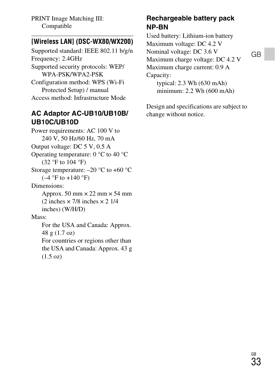 Sony DSC-WX60 User Manual | Page 33 / 611