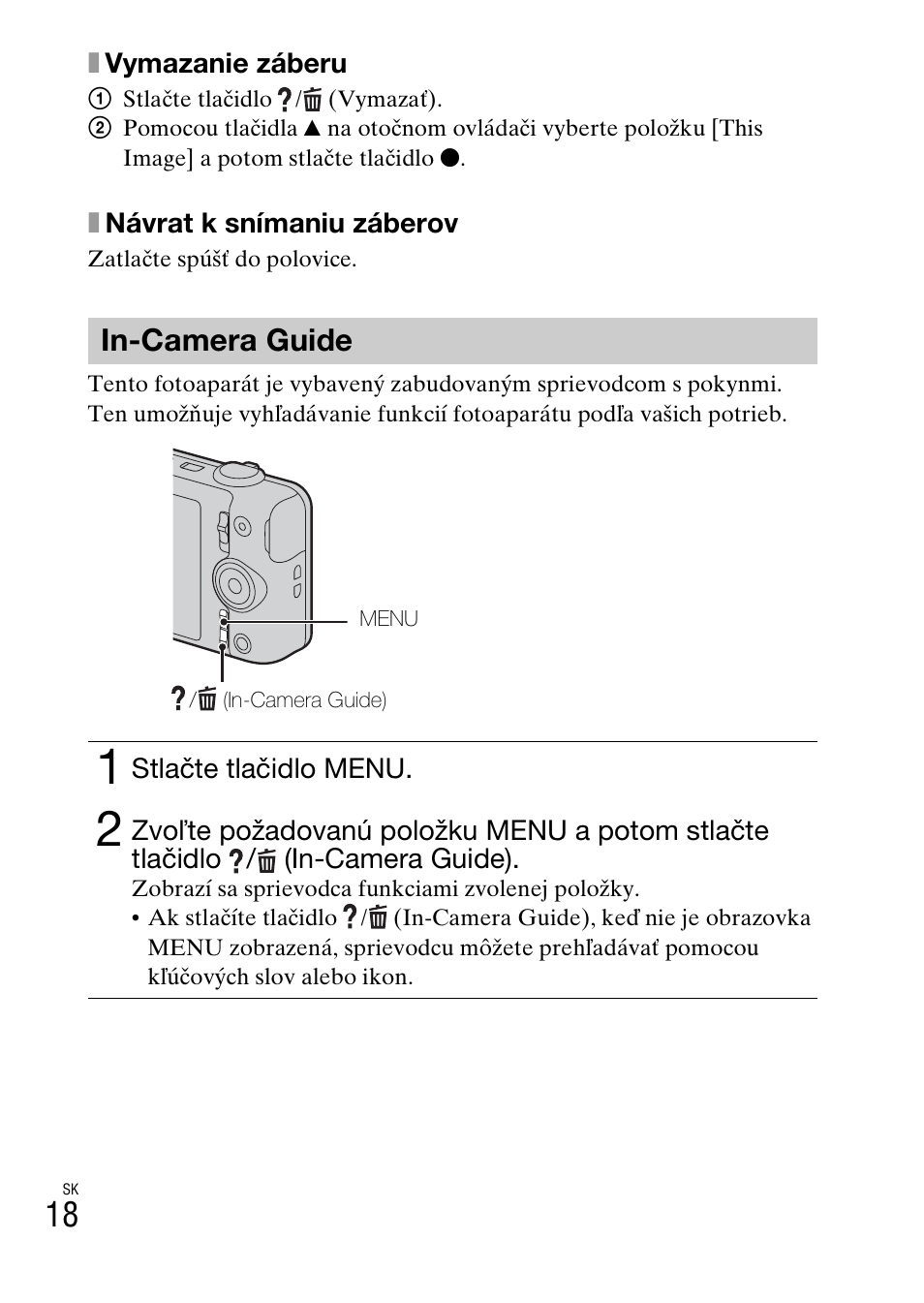In-camera guide | Sony DSC-WX60 User Manual | Page 362 / 611