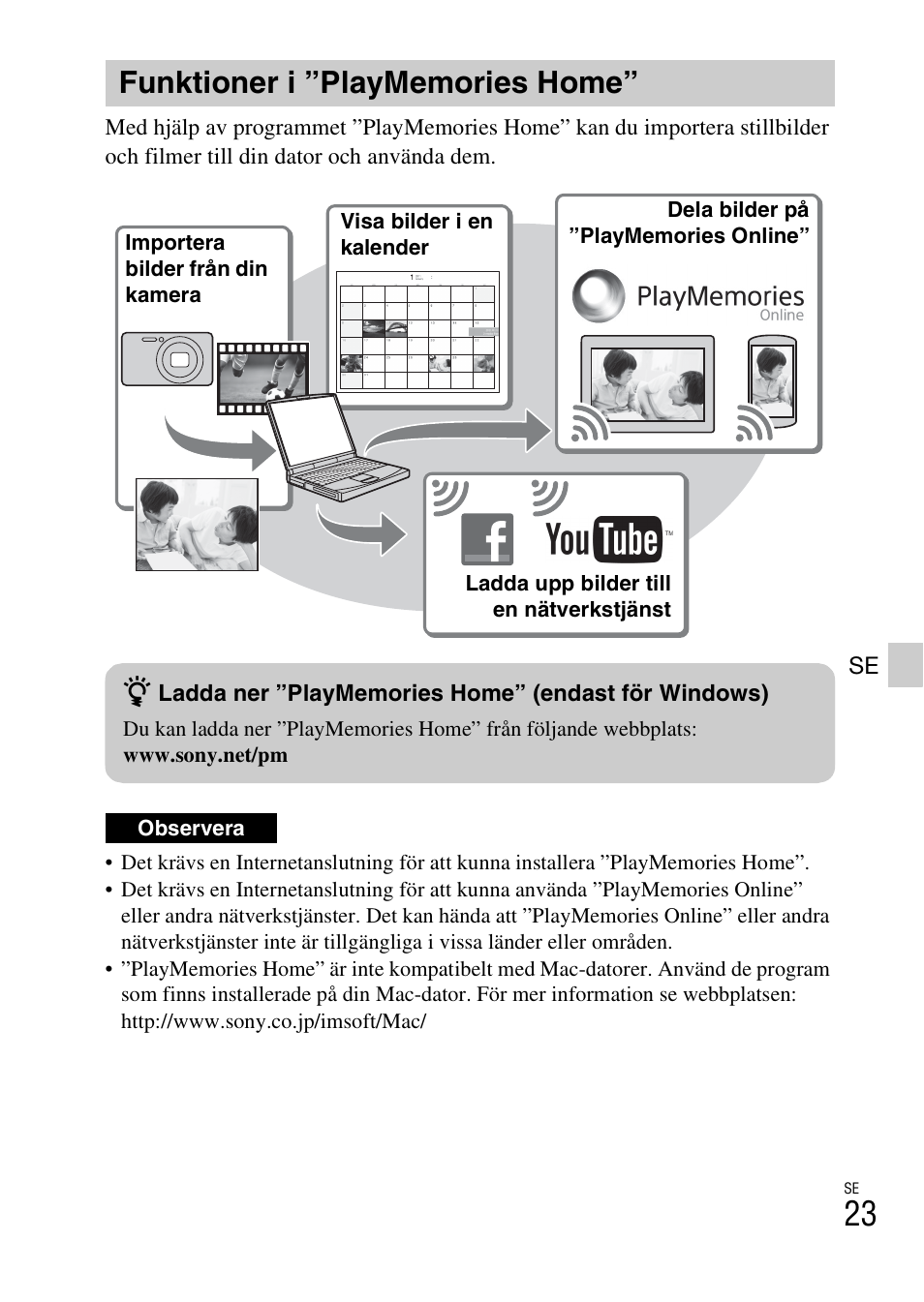 Funktioner i ”playmemories home | Sony DSC-WX60 User Manual | Page 401 / 611