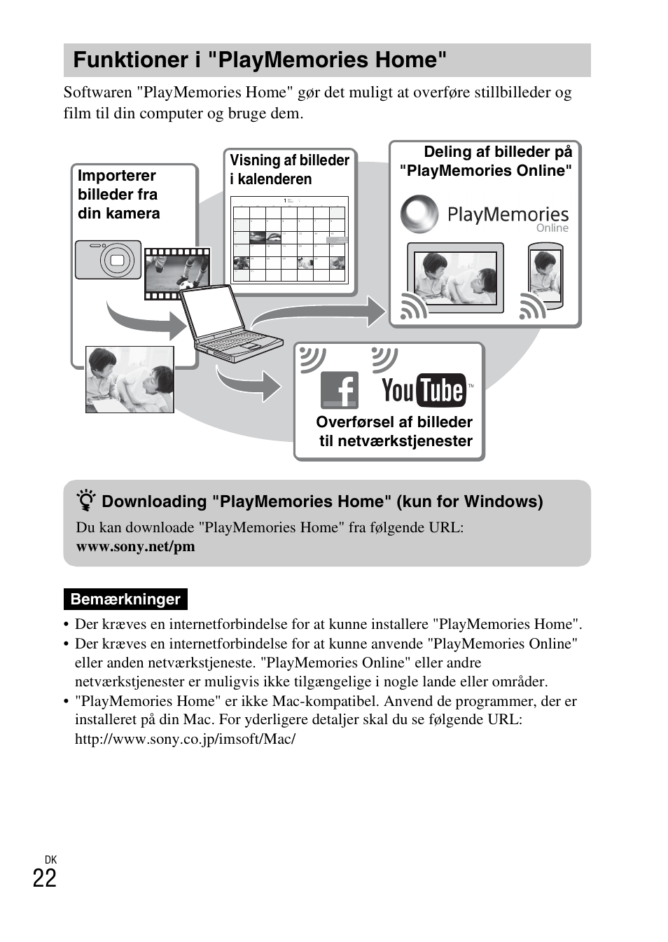 Funktioner i "playmemories home | Sony DSC-WX60 User Manual | Page 494 / 611
