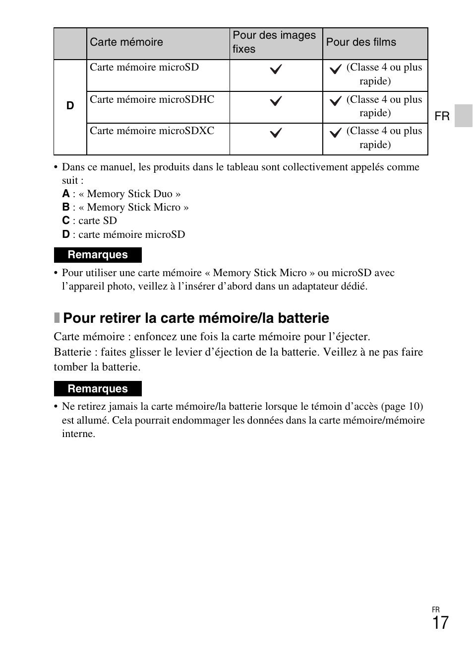 Xpour retirer la carte mémoire/la batterie | Sony DSC-WX60 User Manual | Page 51 / 611