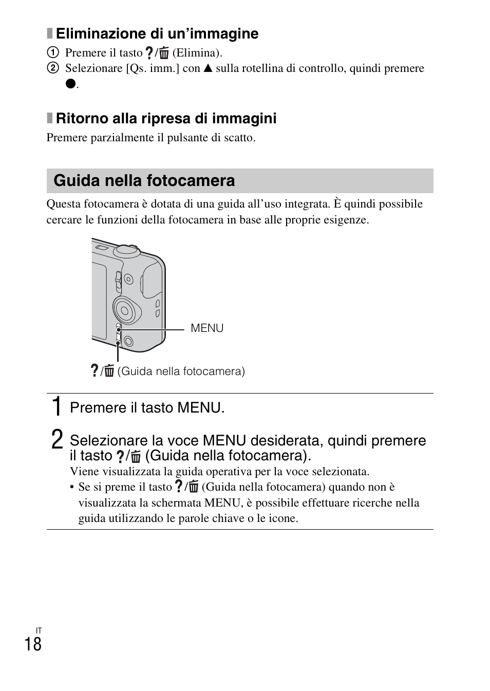 Guida nella fotocamera | Sony DSC-WX60 User Manual | Page 88 / 611