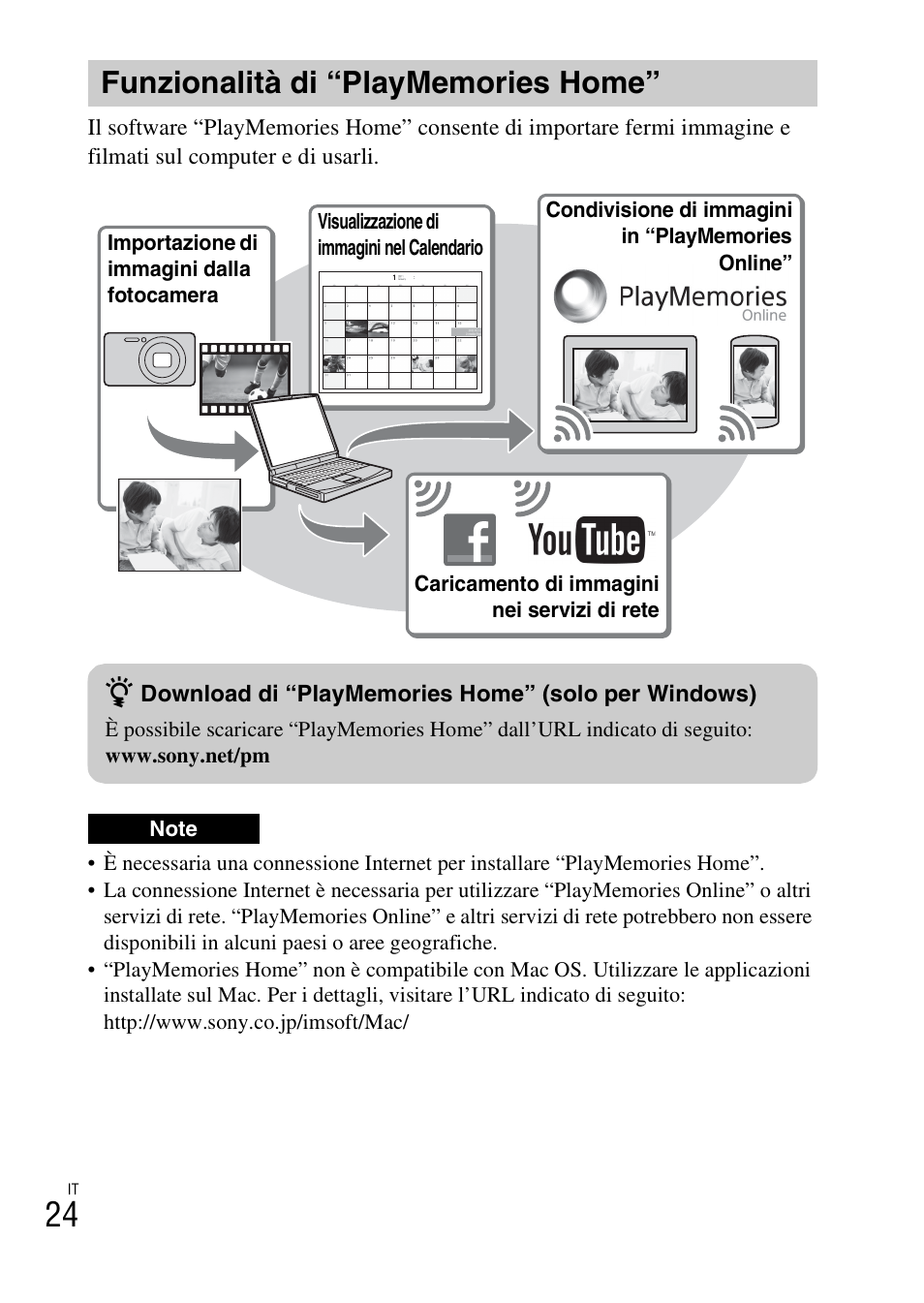 Funzionalità di “playmemories home | Sony DSC-WX60 User Manual | Page 94 / 611