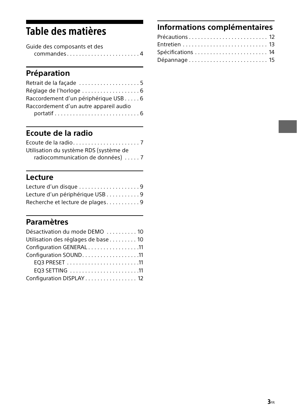 Sony CDX-G1000U User Manual | Page 37 / 84