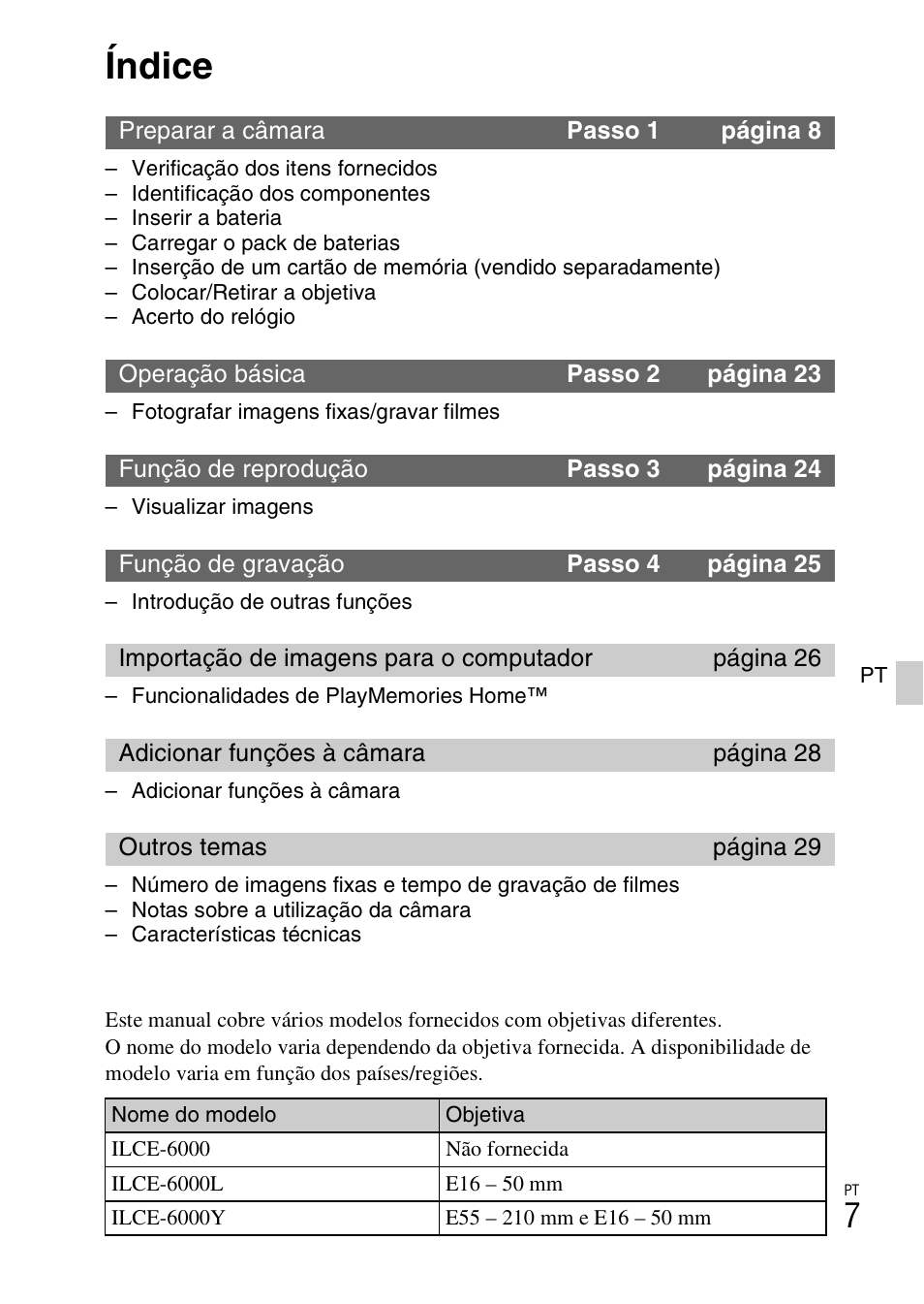 Índice | Sony ILCE-6000L User Manual | Page 197 / 519