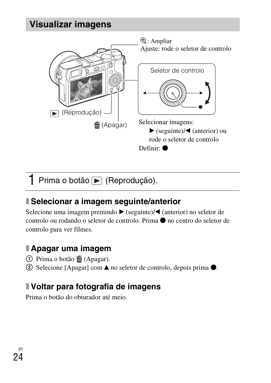 Visualizar imagens | Sony ILCE-6000L User Manual | Page 214 / 519
