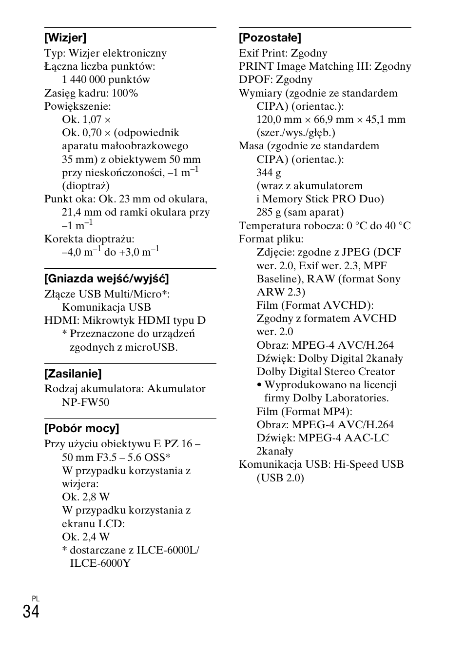 Sony ILCE-6000L User Manual | Page 298 / 519