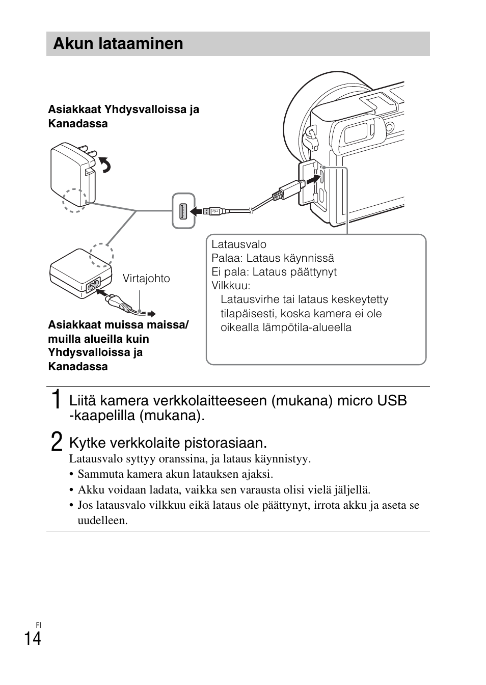 Akun lataaminen | Sony ILCE-6000L User Manual | Page 428 / 519