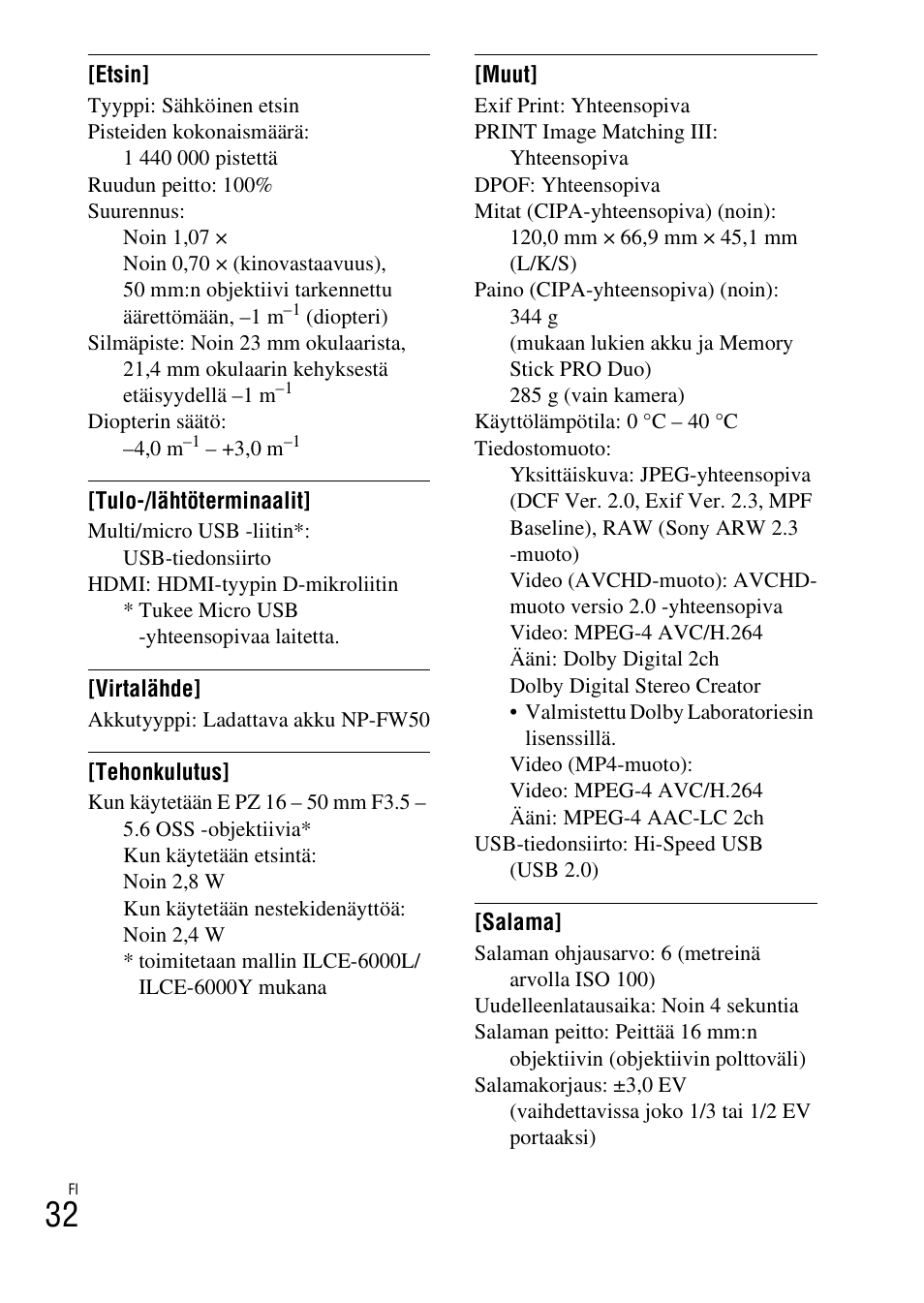 Sony ILCE-6000L User Manual | Page 446 / 519