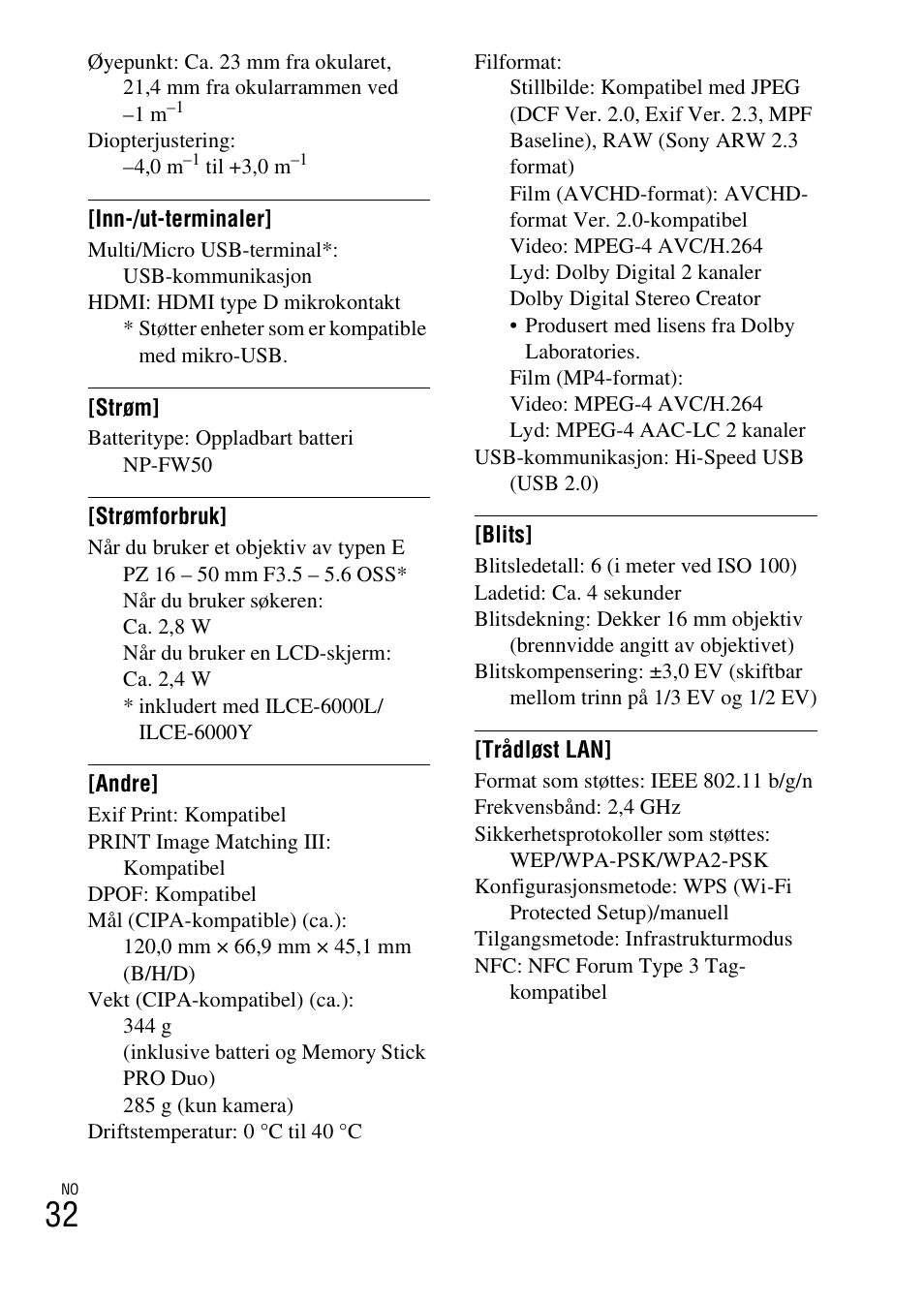 Sony ILCE-6000L User Manual | Page 480 / 519