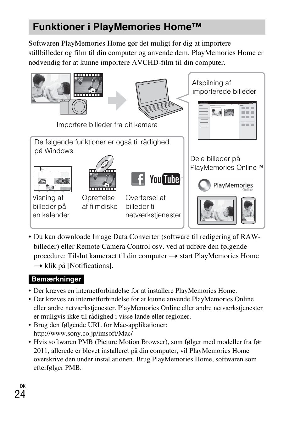 Funktioner i playmemories home, Side 24 | Sony ILCE-6000L User Manual | Page 506 / 519